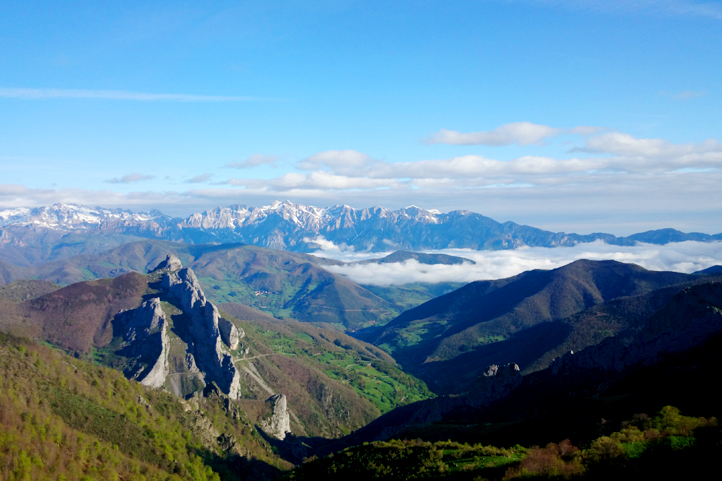 Views from above Dobres in Liebana